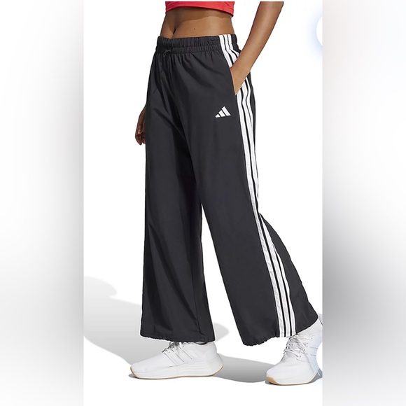 ADIDAS ESSENTIALS 3-STRIPES LIFESTYLE WOVEN PARACHUTE PANTS - Picture 1 of 7